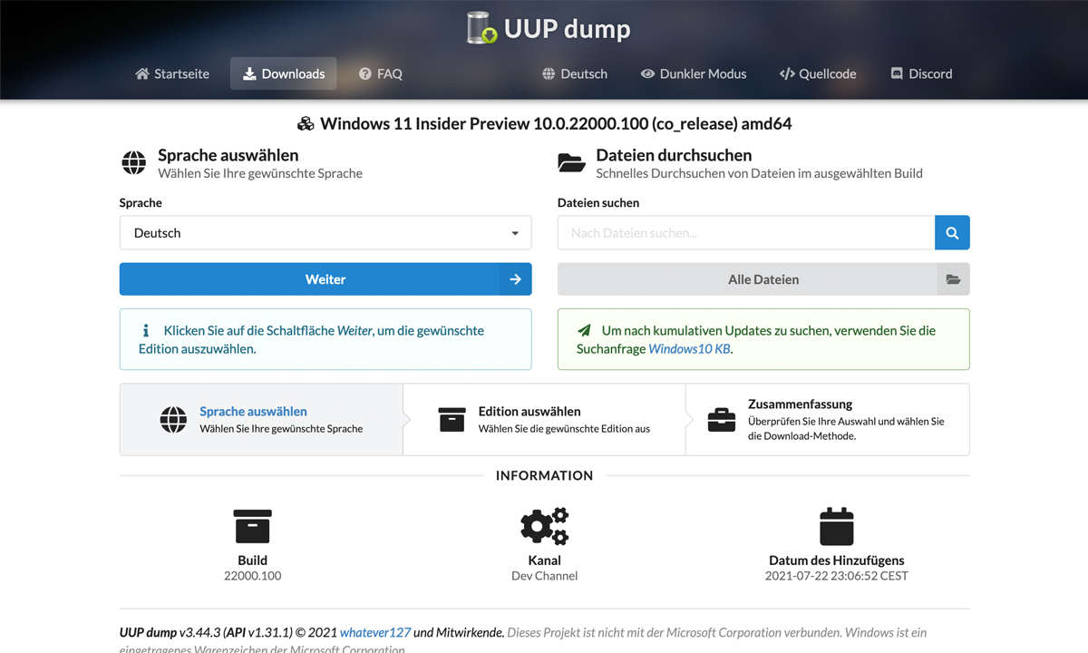 Windows 11 ISO: Download-Link in Deutsch stets aktuell