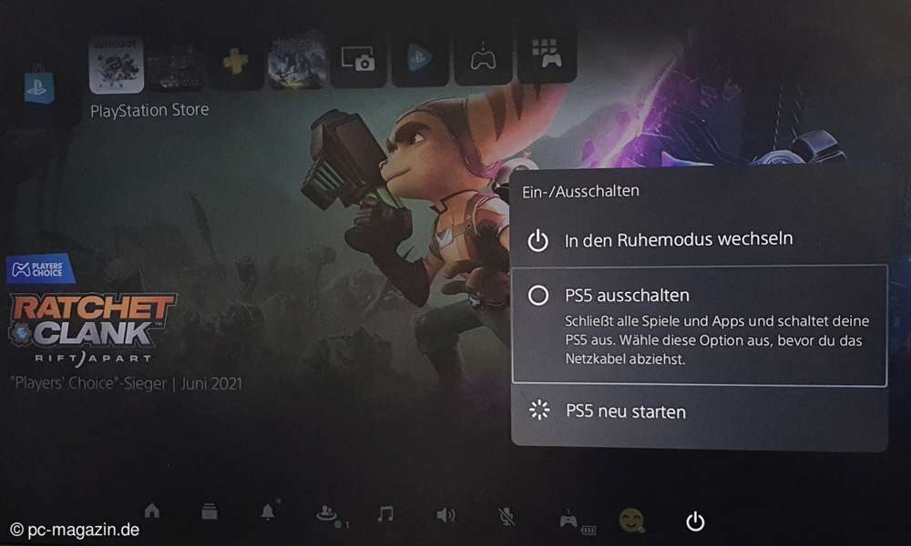 PS5 ausschalten Alle Optionen mit und ohne Controller connectliving