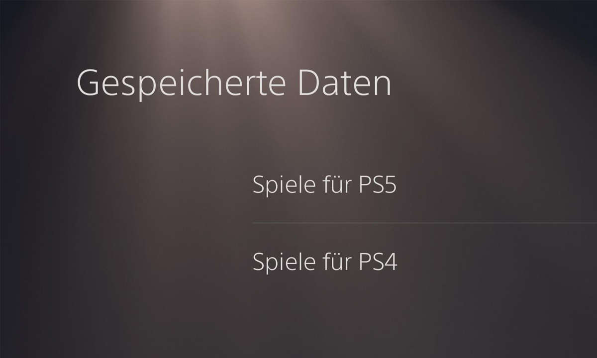 Umzugsbedingt können Daten für PS4- und PS5-Spiele auf Ihrer Playstation 5 liegen, die separat verwaltet werden.