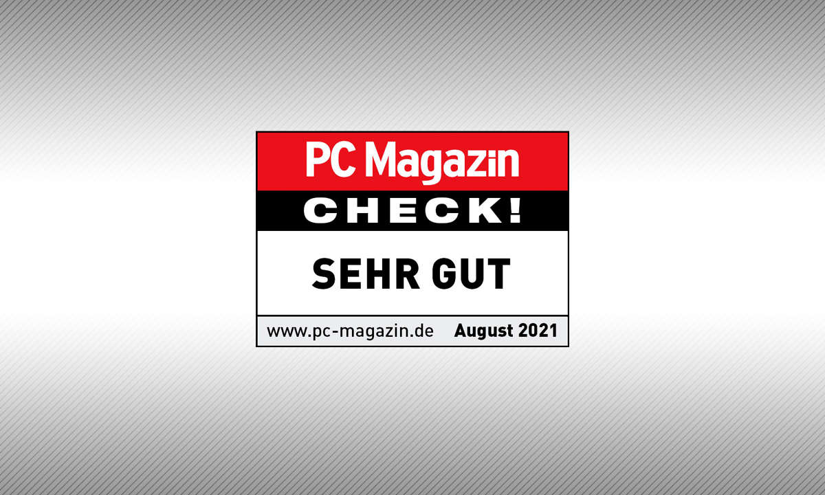 PC Magazin check!-Testurteil: sehr gut