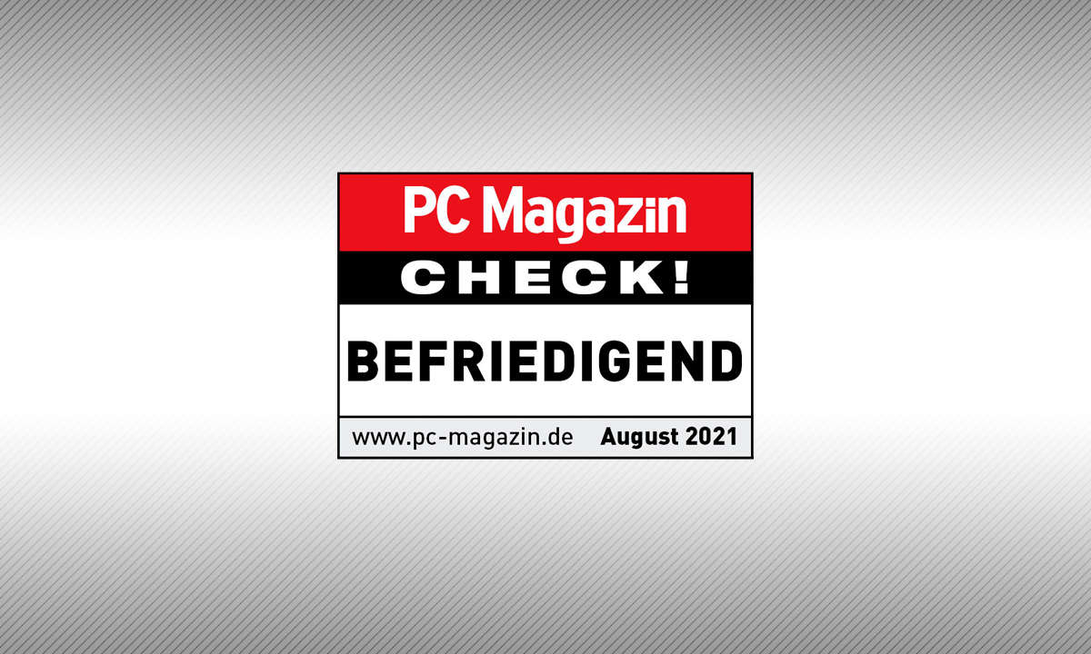 PC Magazin check!-Testurteil: befriedigend