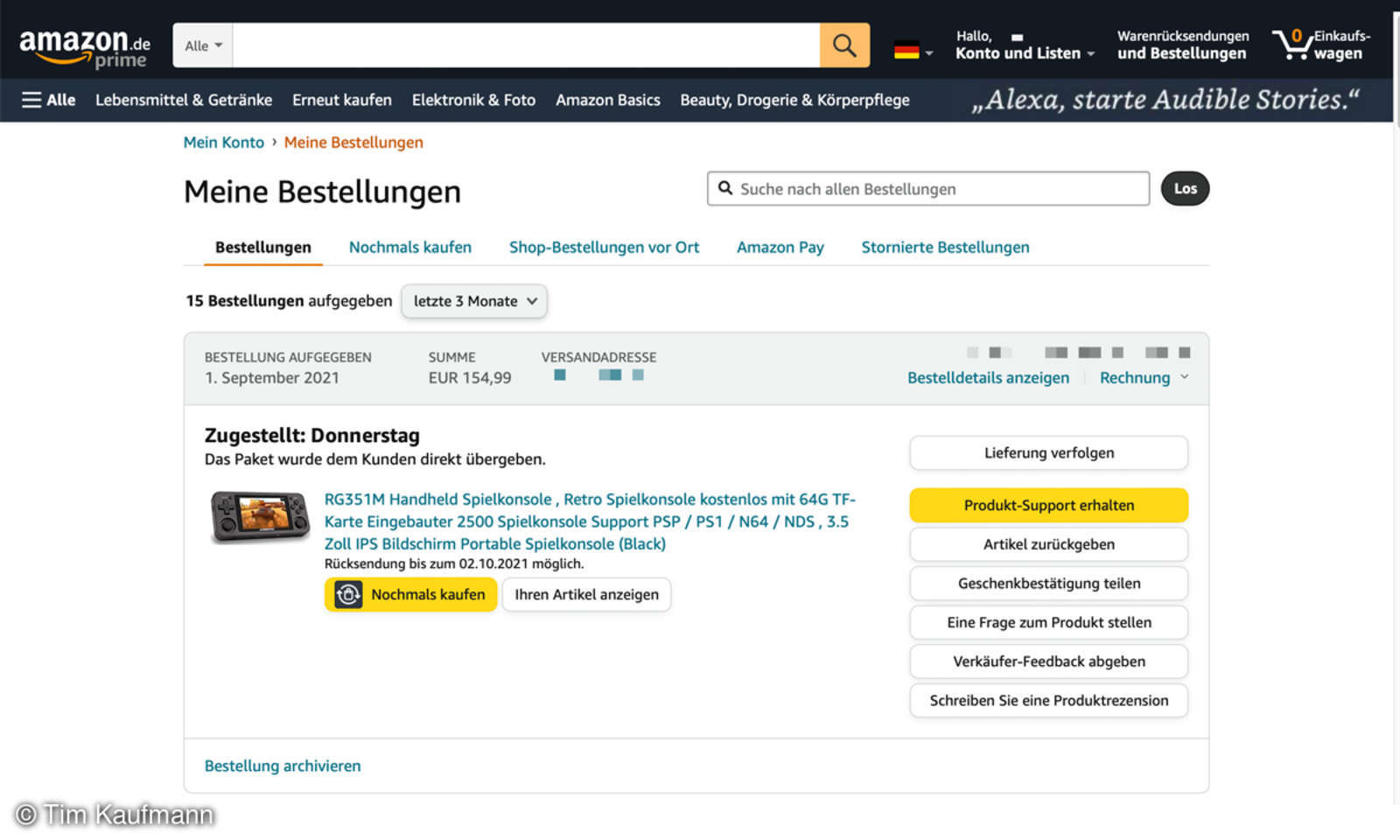 AmazonRetoure Stornieren, Zurücksenden und Geld zurück connectliving