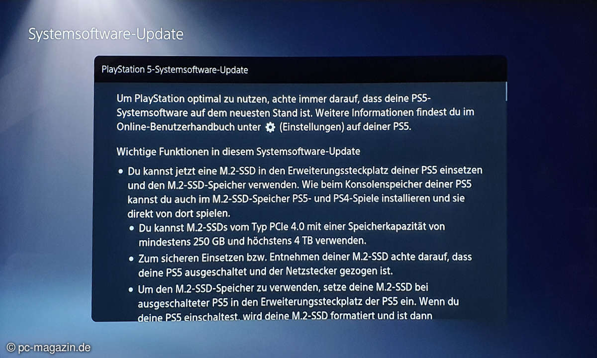 Hier fasst Sony das wichtigste zusammen: SSDs sind nun für die PS5 erlaubt!