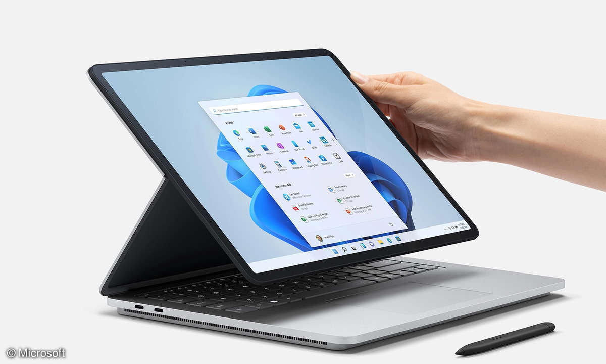Microsofts Laptop Studio setzt auf eine andere Klappmechanik – mit Konsequenzen für das Innenleben.