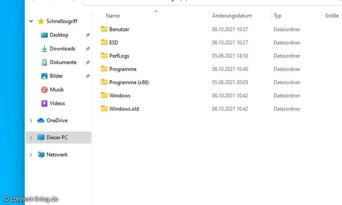 windows.old beherbergt Ihre alte Windows-Installation. Wenn Sie diese nicht brauchen, dann können Sie sie löschen.