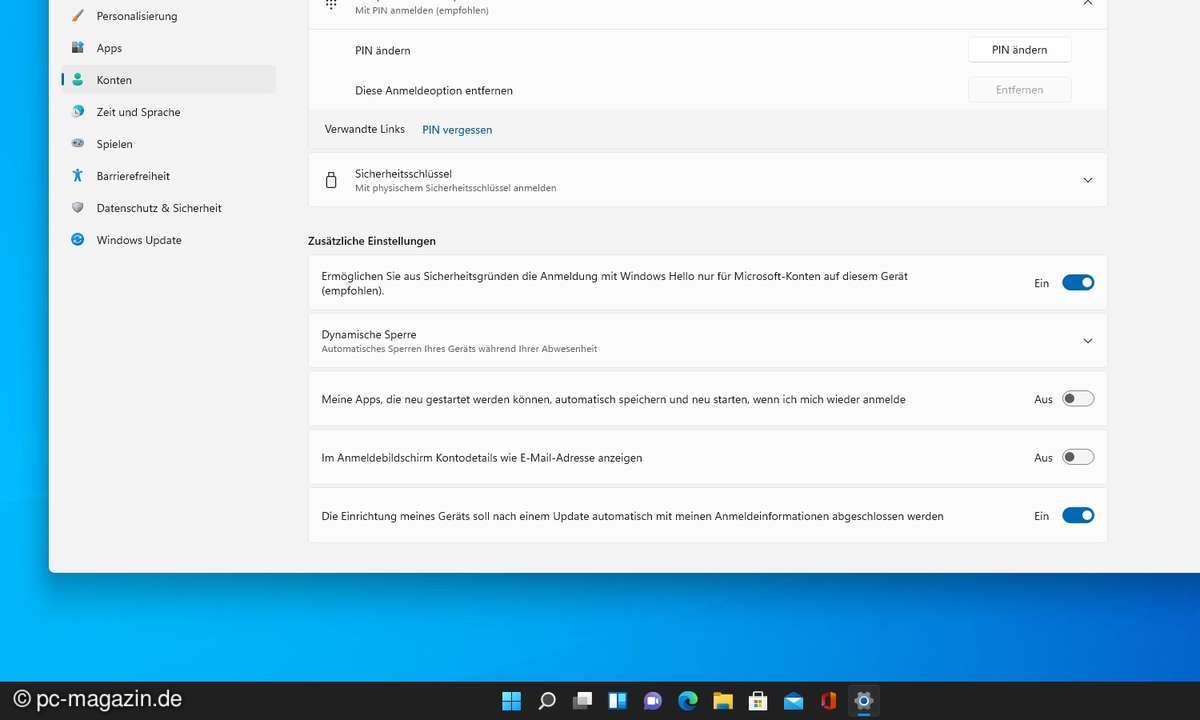 Die Voreinstellung in der Mitte ist in Windows 11 neu.