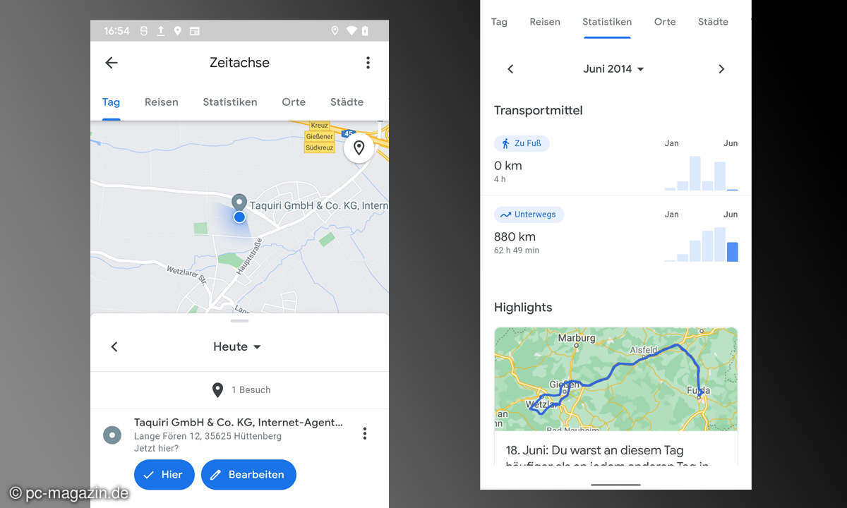  Google lässt Sie über die so genannte 