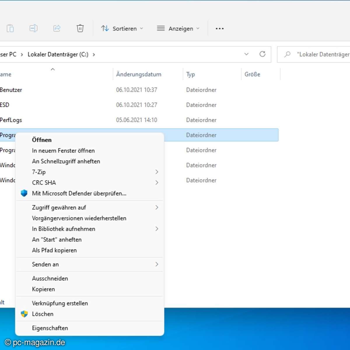 Mit einem Registry-Trick in Windows 11 bekommen Sie gleich das alte Windows-10-Kontext-Menü angezeigt.