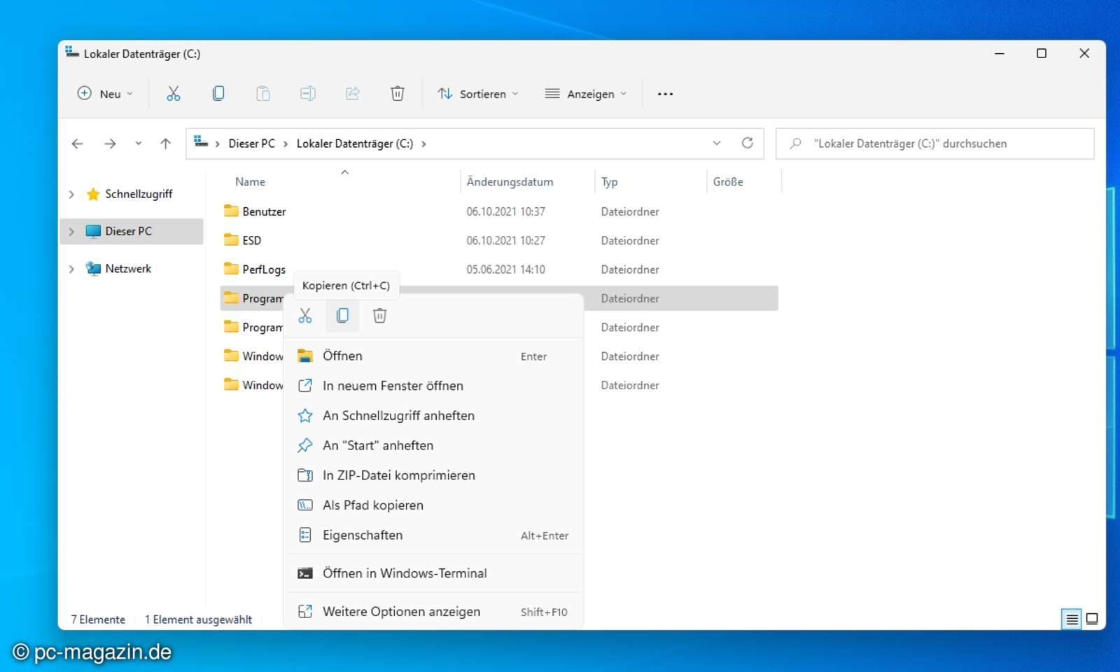 Windows 11 Explorer Altes Kontextmenü von Windows 10 wiederherstellen connectliving