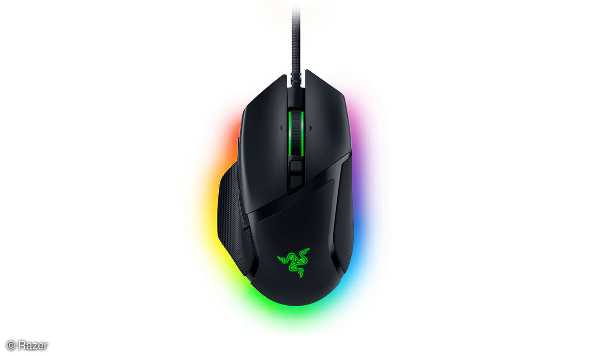 Die Razer Basilisk V3 aus der Vogelperspektive