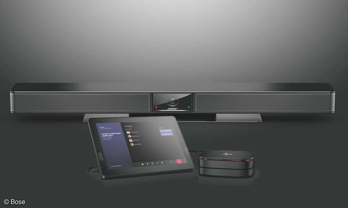 Bose Videobar VB1 im Test - HP Elite Slice