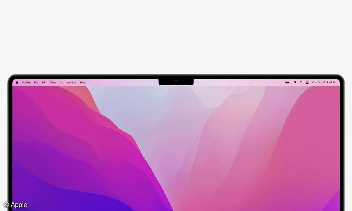 Neu hinzugekommen ist die aus früheren iPhone-Modellen bekannte Display-Notch.