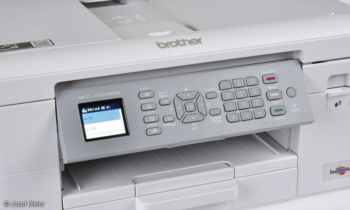 Brother MFC-J4340DW im Test: Display & Bedienfeld