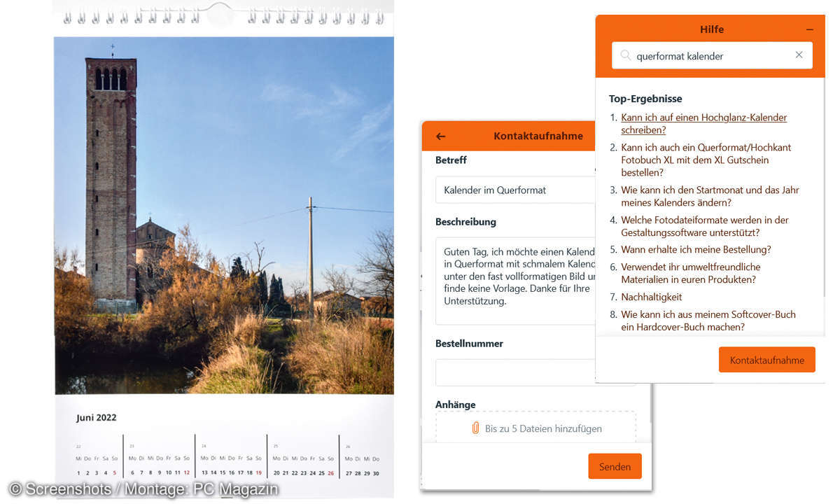 A4-Fotokalender im Vergleich - Albelli