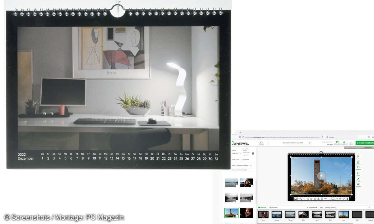 A4-Fotokalender im Vergleich - Whitewall
