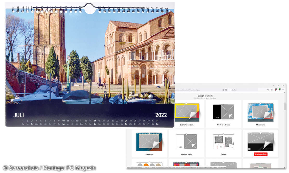 A4-Fotokalender im Vergleich - ifolor