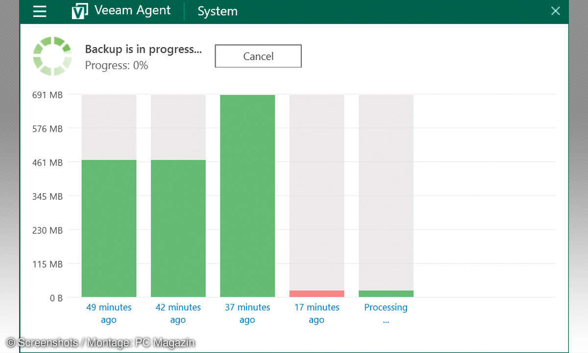 Veeam Agent free Screenshot