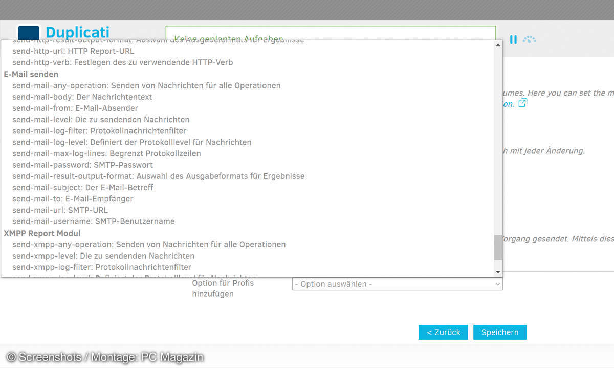 Duplicati Screenshot