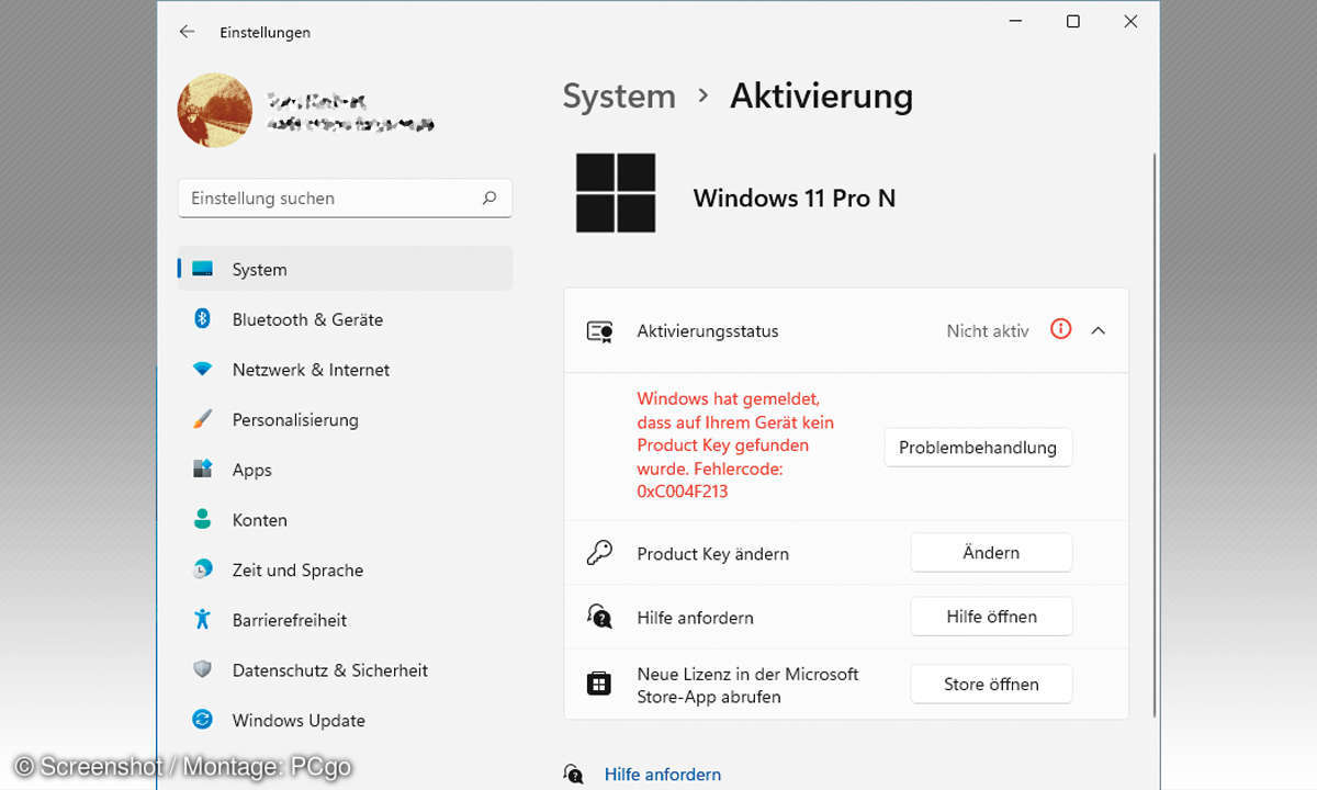 Windows 11: Troubleshooting - Systemaktivierung Screenshot 3