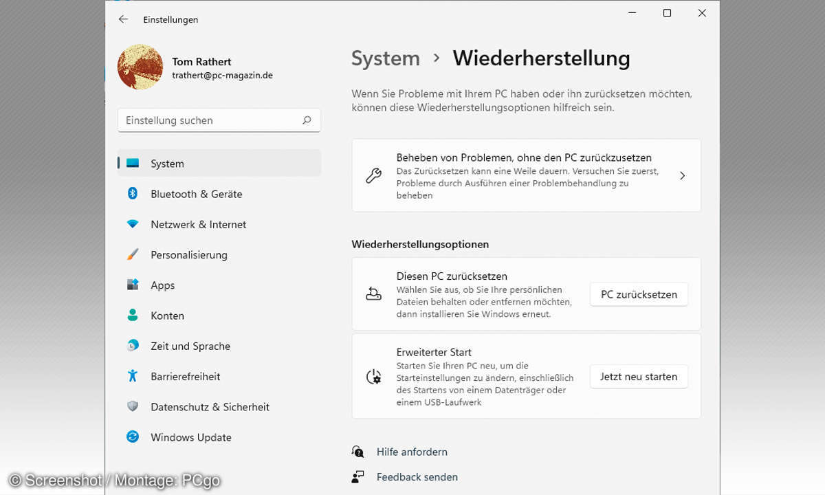 Windows 11: Troubleshooting - Systemwiederherstellung Screenshot 5
