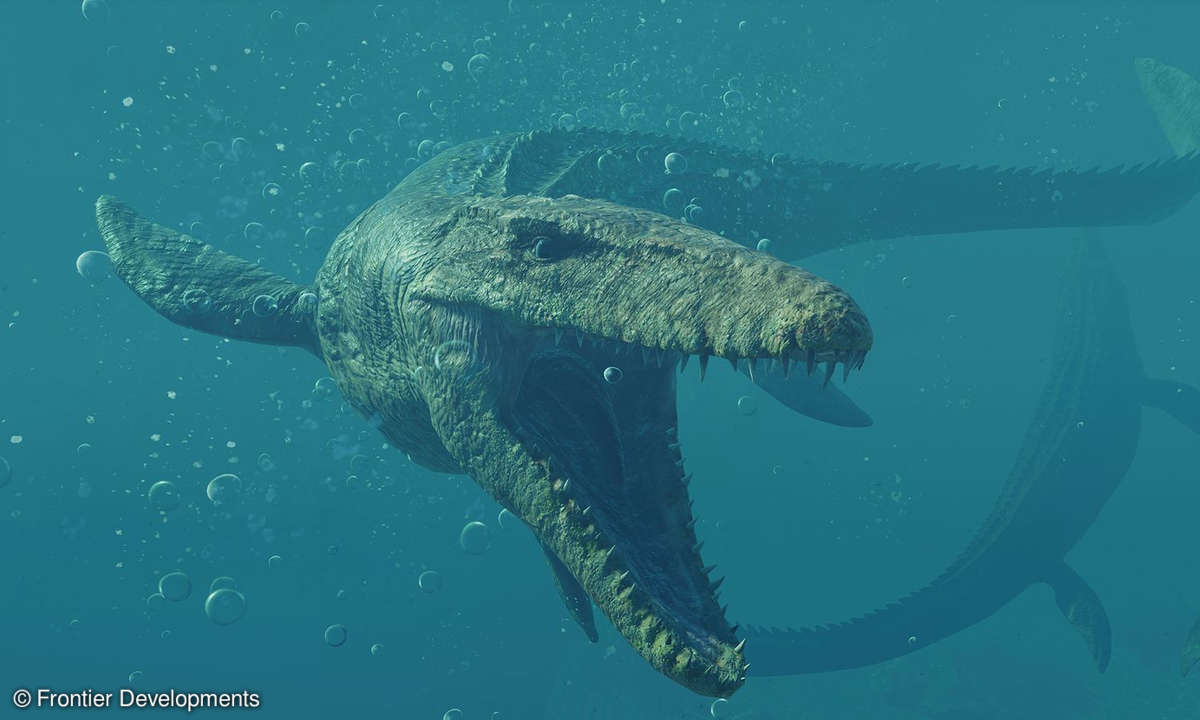 Screenshot eines Mosasaurus