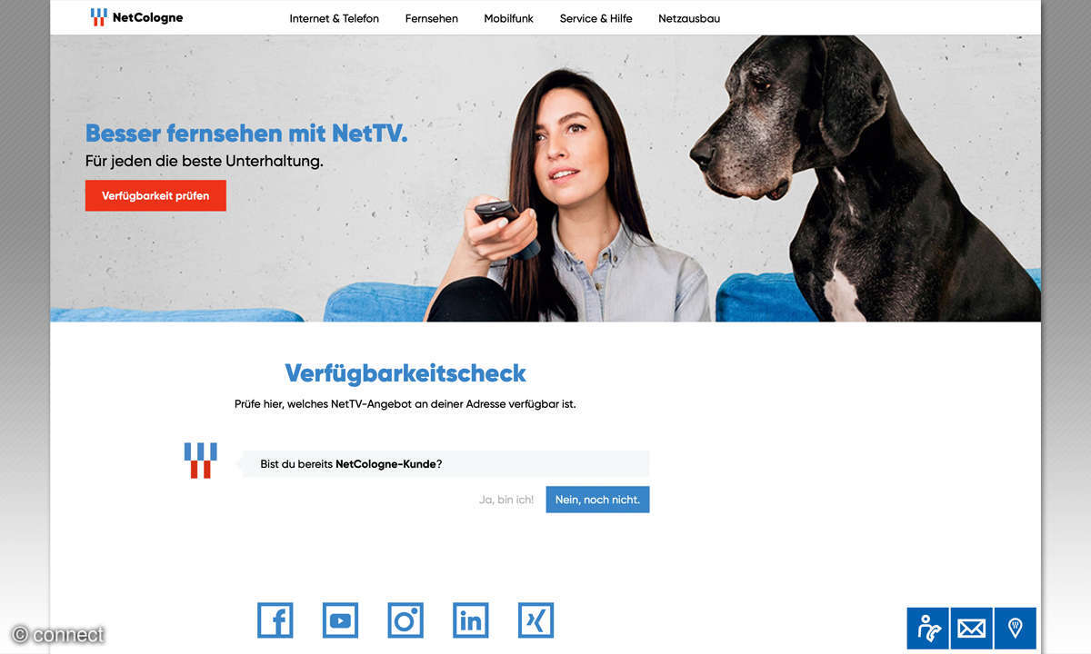 IPTV-Test - Screenshot NetCologne