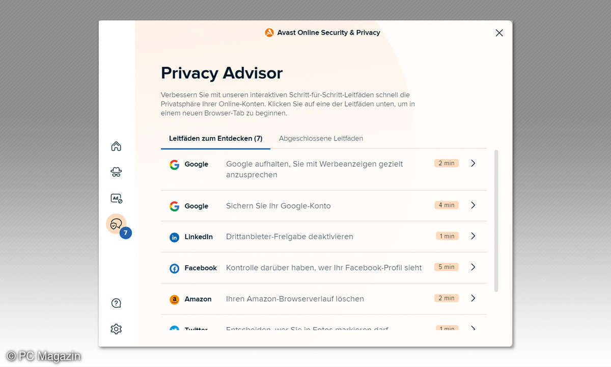 8 Antivirus-Programme im Test - Screenshot Avast One