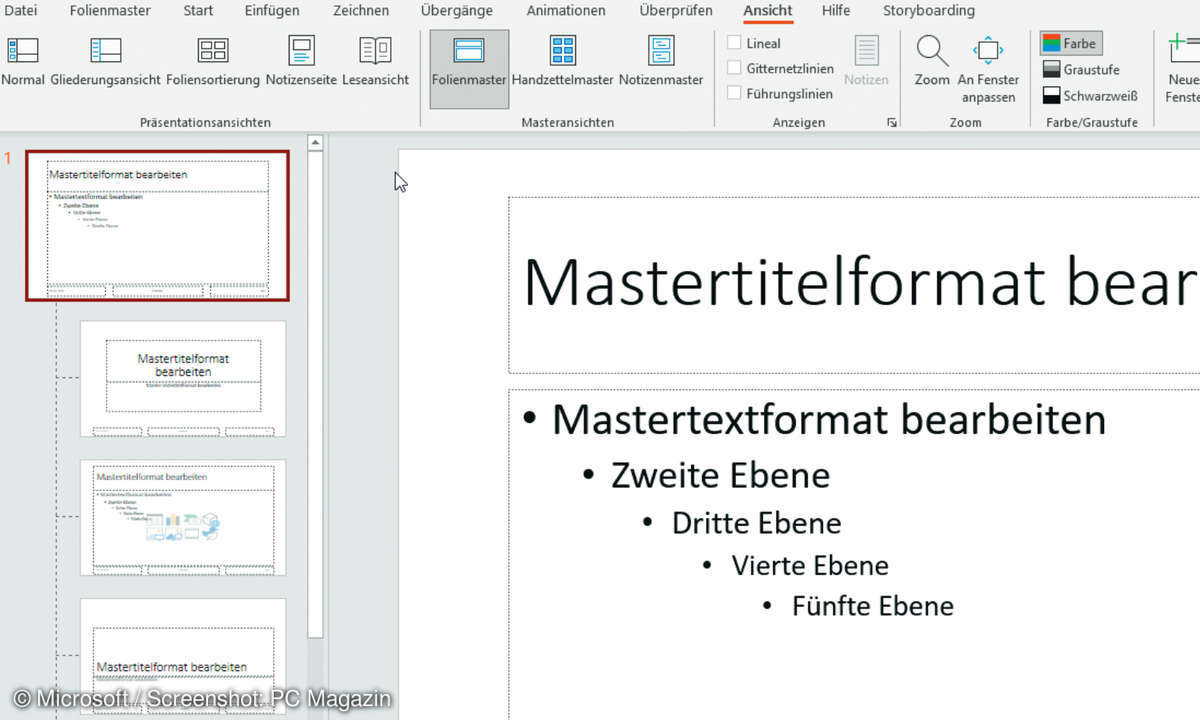 Folienmaster PowerPoint