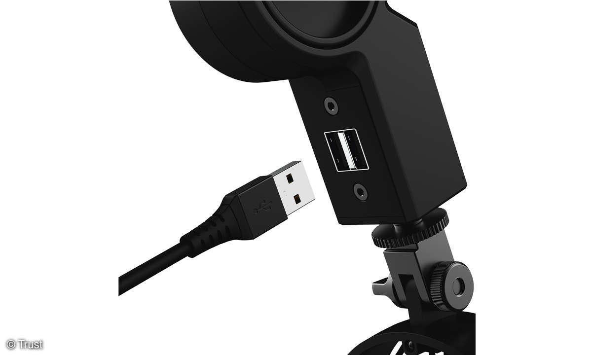 Trust GXT 255+ Onyx im Check - USB Anschluss