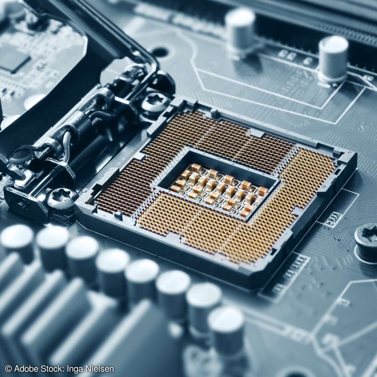 CPU-Sockel auf einem Mainboard