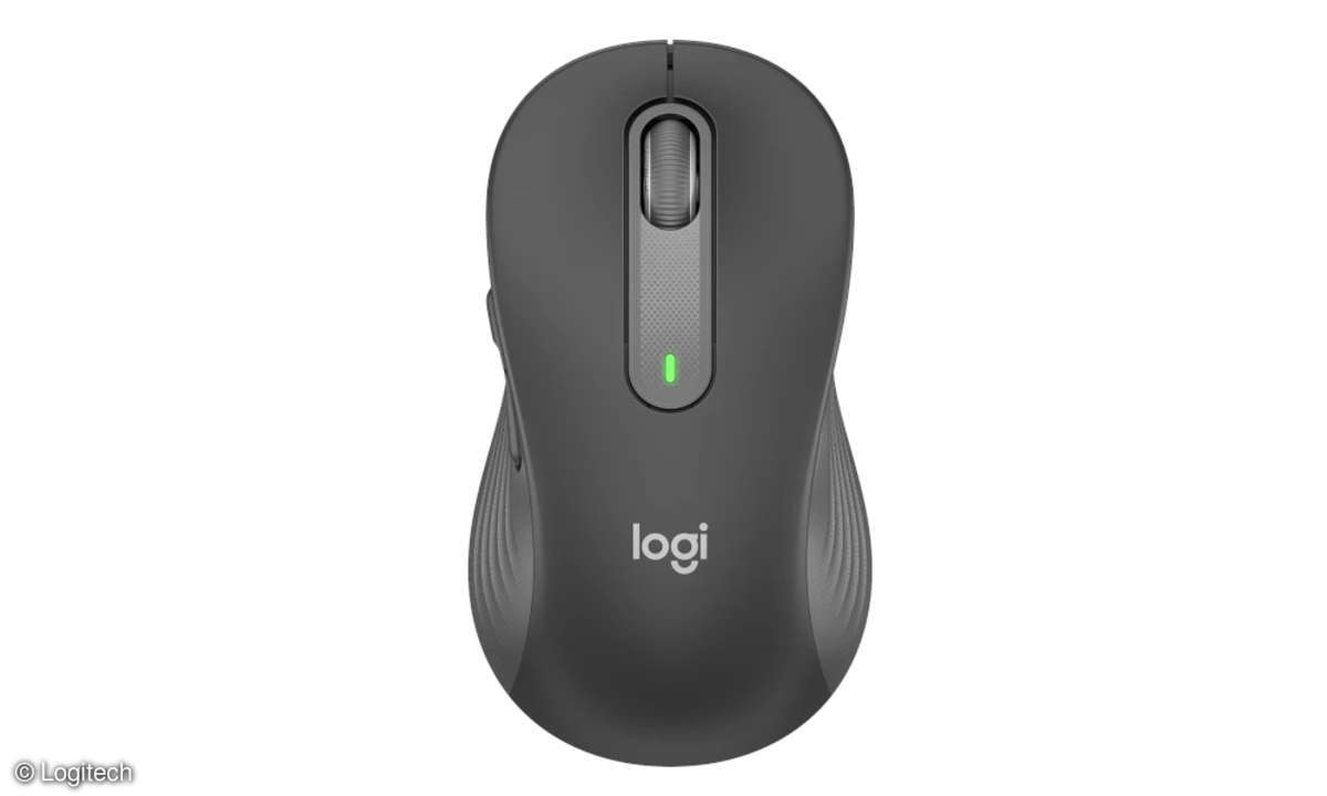 Produktbild zeigt die Logitech Signature M650 von oben