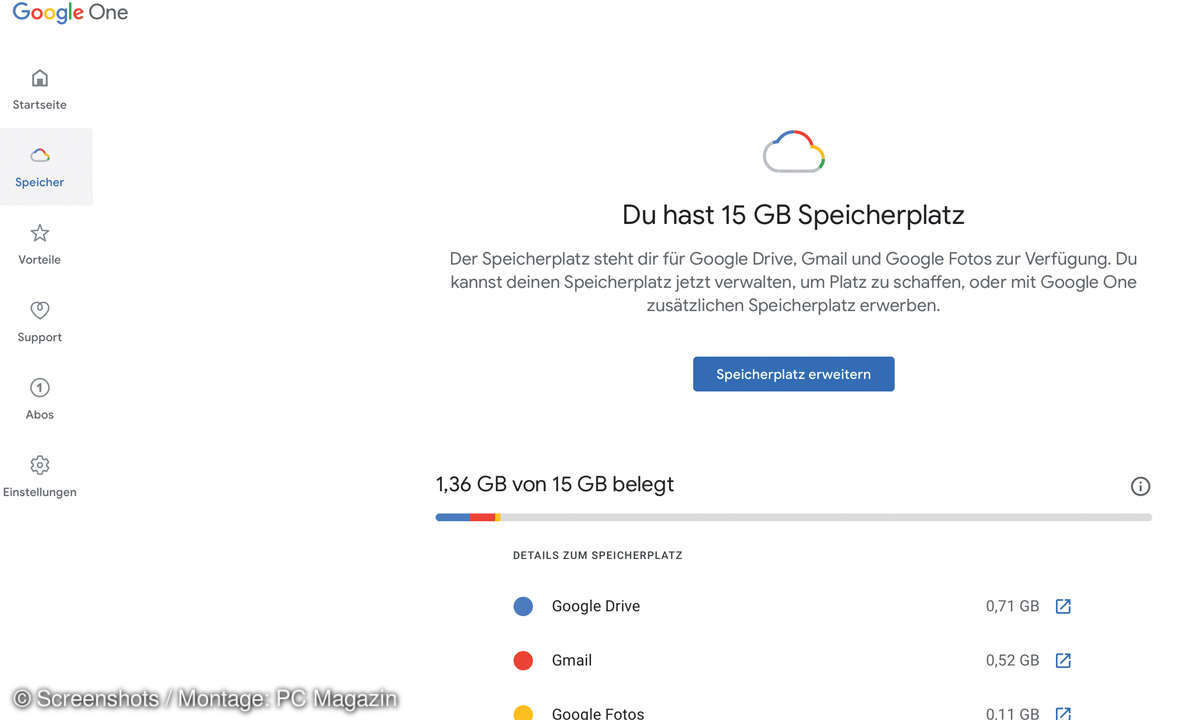 TIPP 1: Den Speicherplatz in Google Drive prüfen