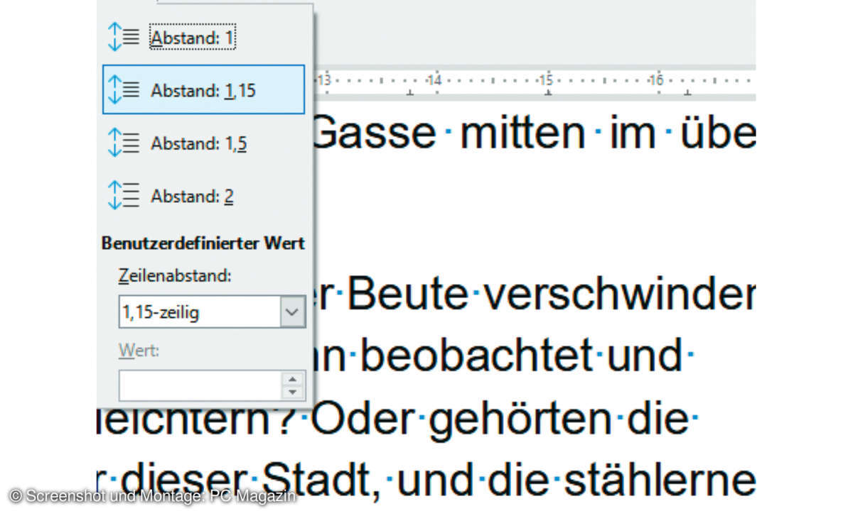 Zeilenabstand