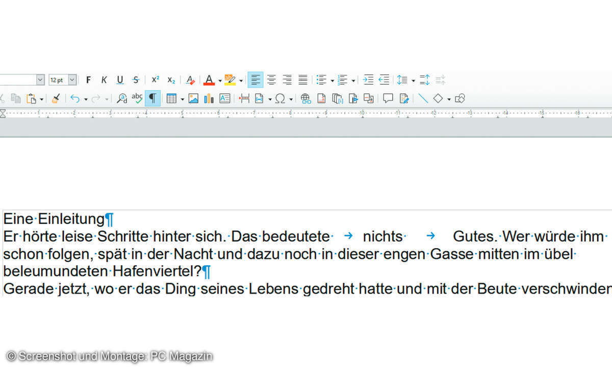 Formatierungszeichen