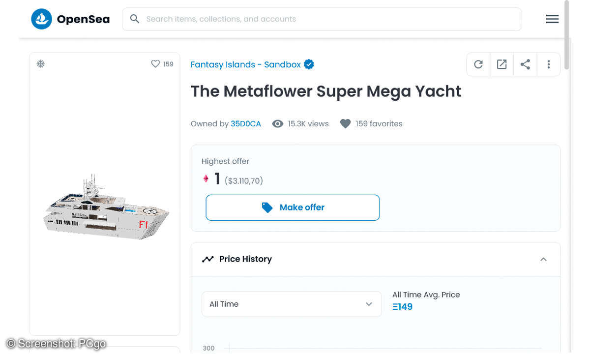 Non-Fungible Token: Metaflower Screenshot