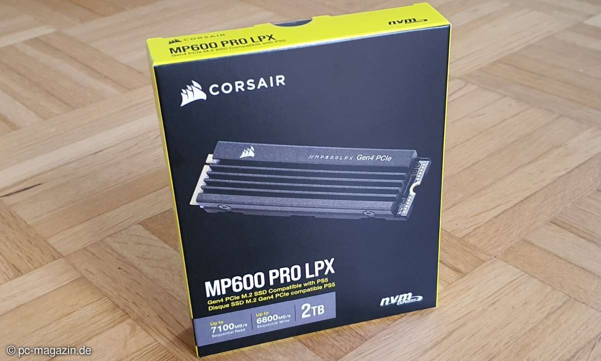 Die Corsair MP600 Pro LPX für PS5: Es stehen die Größen 500GB sowie 1, 2 und 4 TB zur Verfügung.