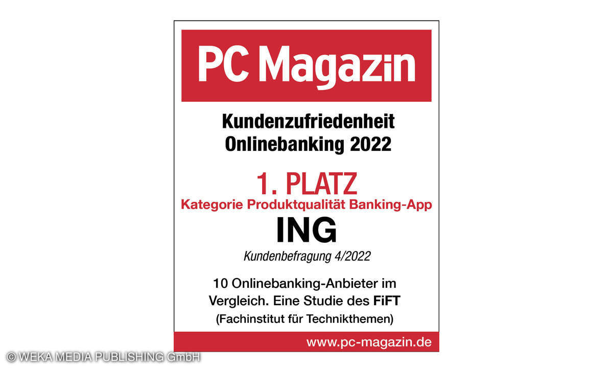 1. Platz in der Kategorie Banking-App, Kundenzufriedenheit Onlinebanking 2022
