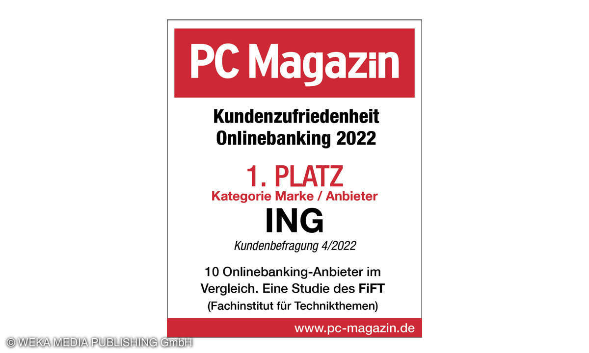 1. Platz in der Kategorie Marke/Anbieter, Kundenzufriedenheit Onlinebanking 2022
