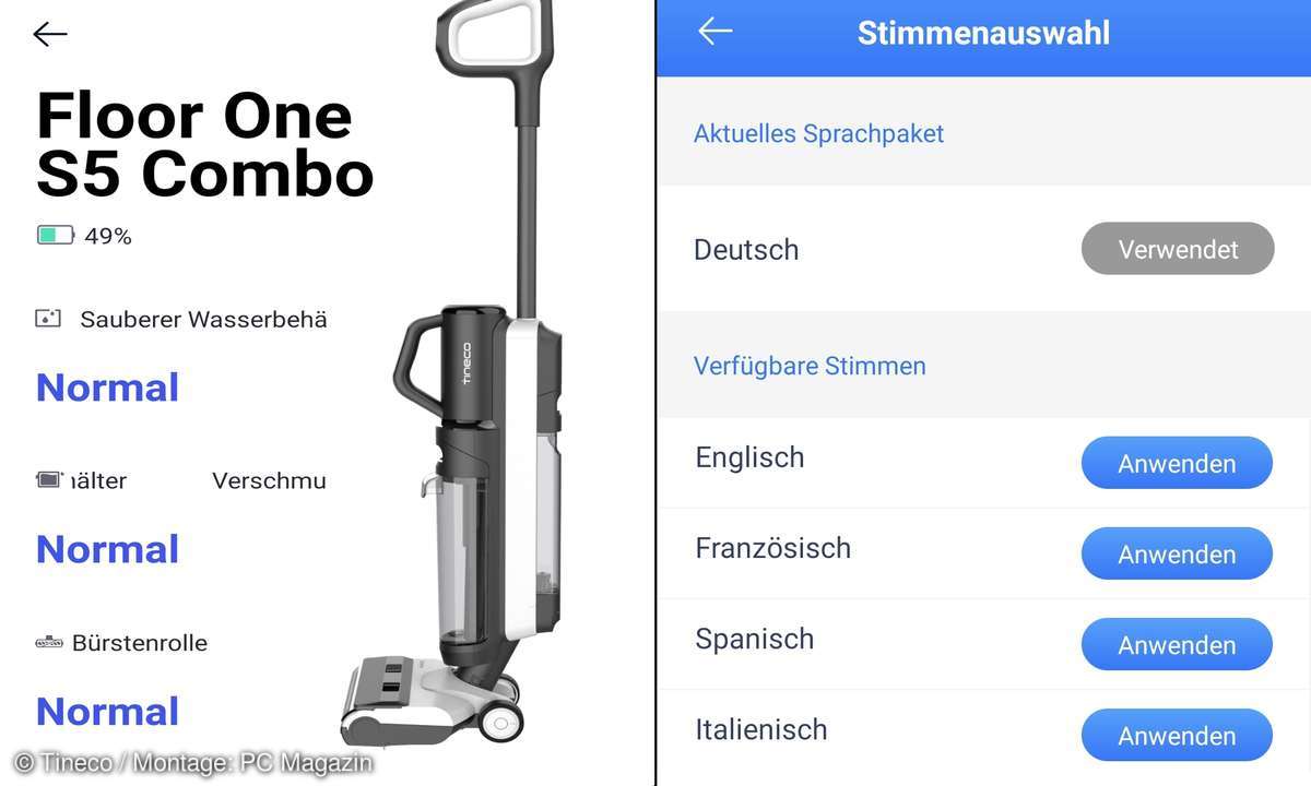 Die Tineco-App