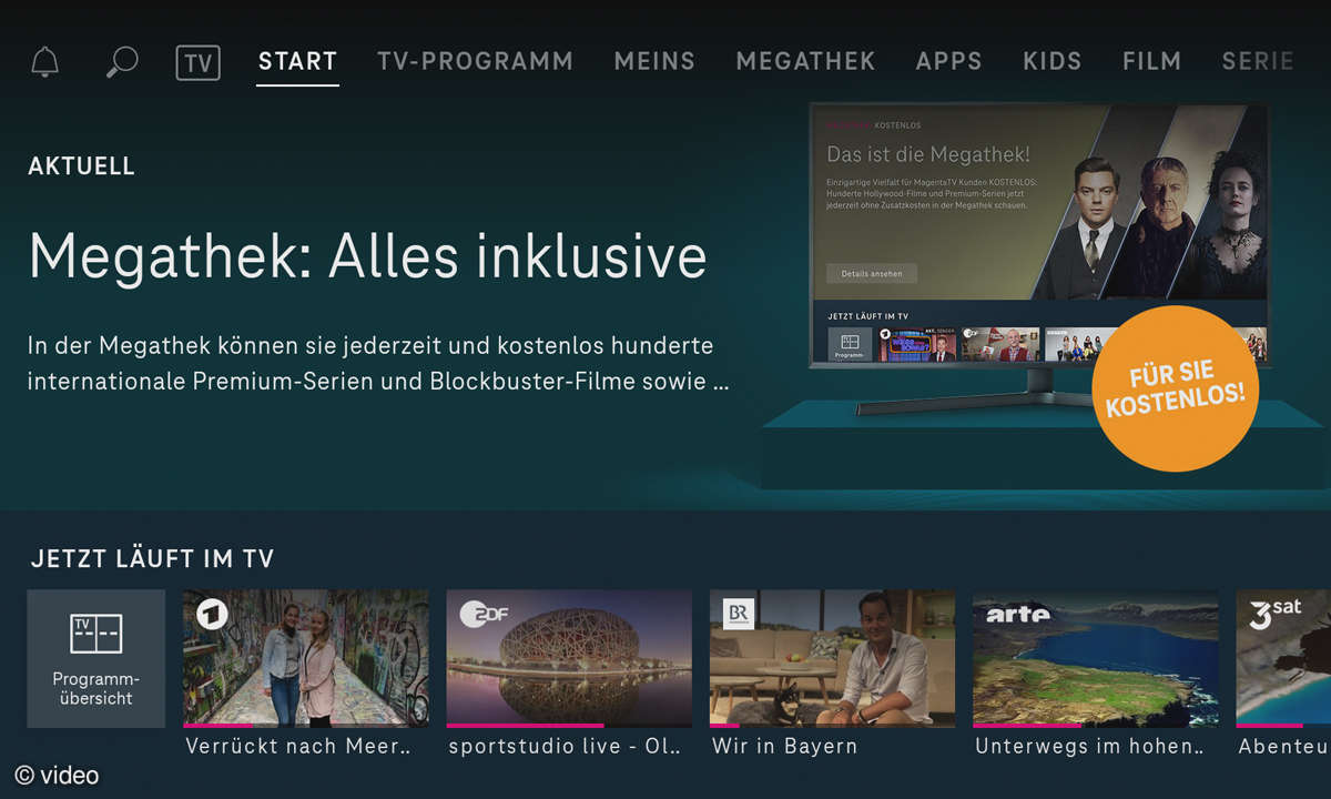 Telekom MagentaTV One - Screenshot