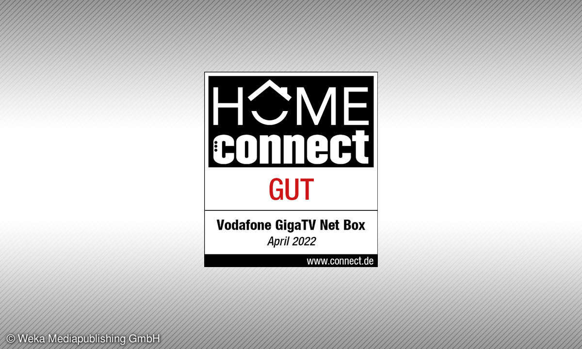 Vodafone GigaTV Net Box HOMEconnect Test-Siegel