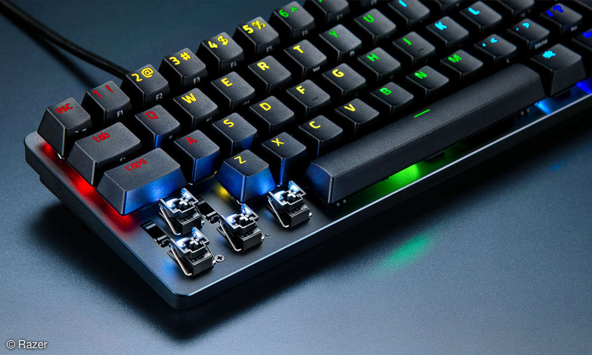 Razer Huntsman Mini Analog mit freigelegten analogen Schaltern