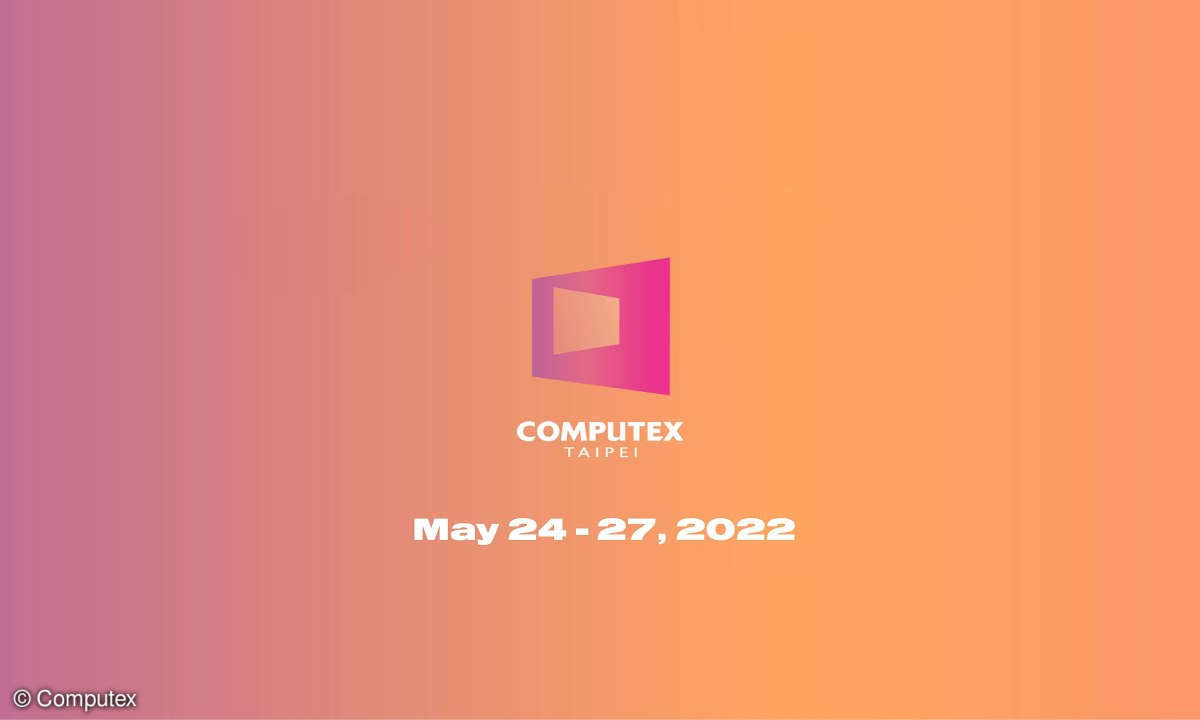 Logo der Computex mit Datum: 24. bis 27. Mai 2022