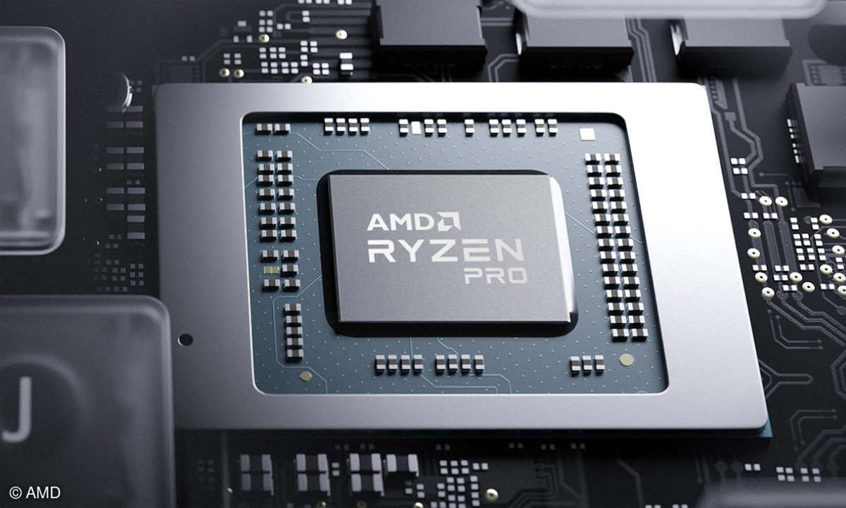 Modell eines AMD Ryzen Pro 6000-Prozessors