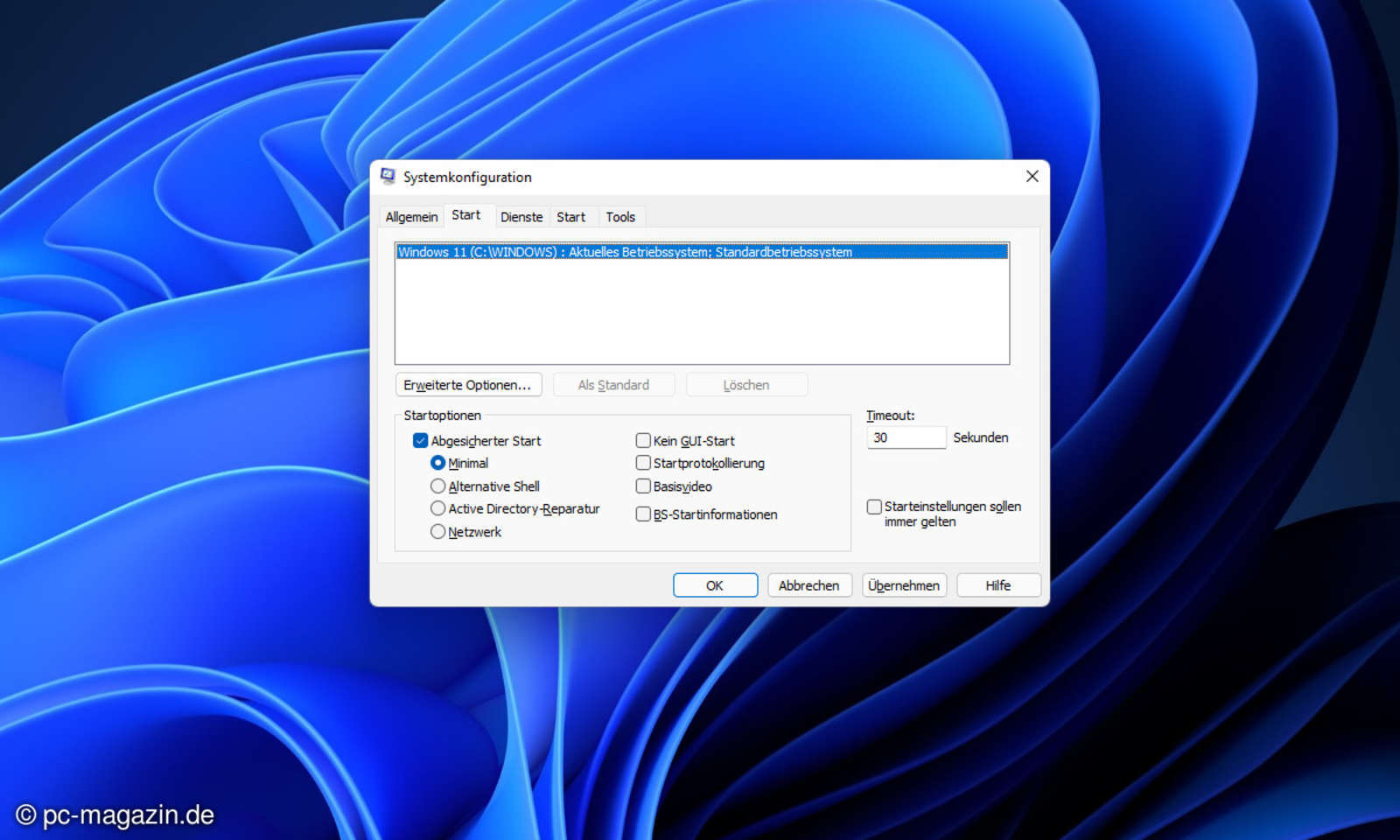 Windows 11 So starten Sie den abgesicherten Modus connectliving