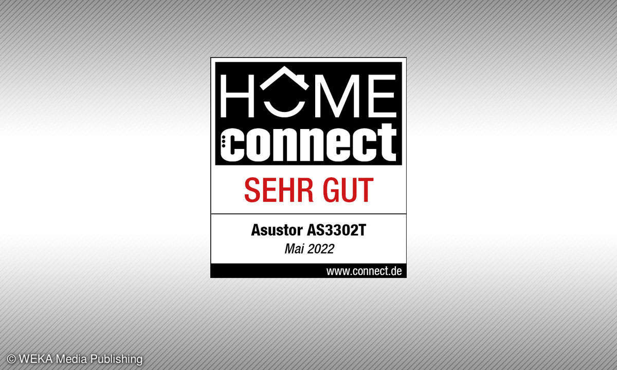 Siegel HOMEconnect Asustor AS3302T im Test
