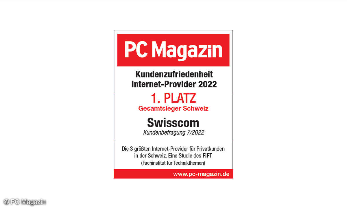 Kundenzufriedenheit Internet-Provider 2022: Gesamtsieger in der Schweiz ist 