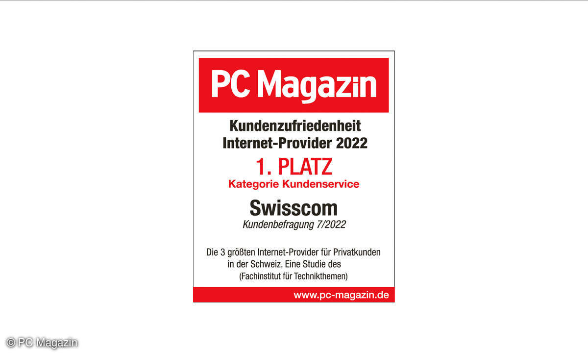 Kundenzufriedenheit Internet-Provider 2022 Schweiz: Sieger in der Kategorie Kundenservice ist 