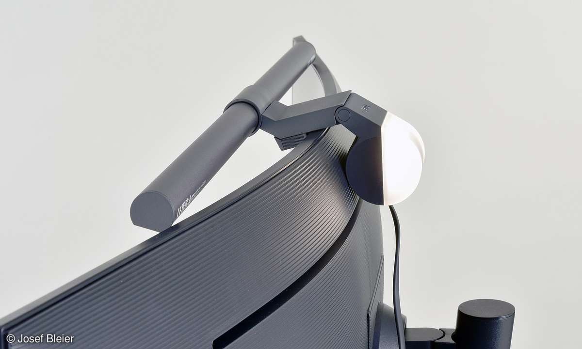 BenQ ScreenBar Halo bei Curved Displays