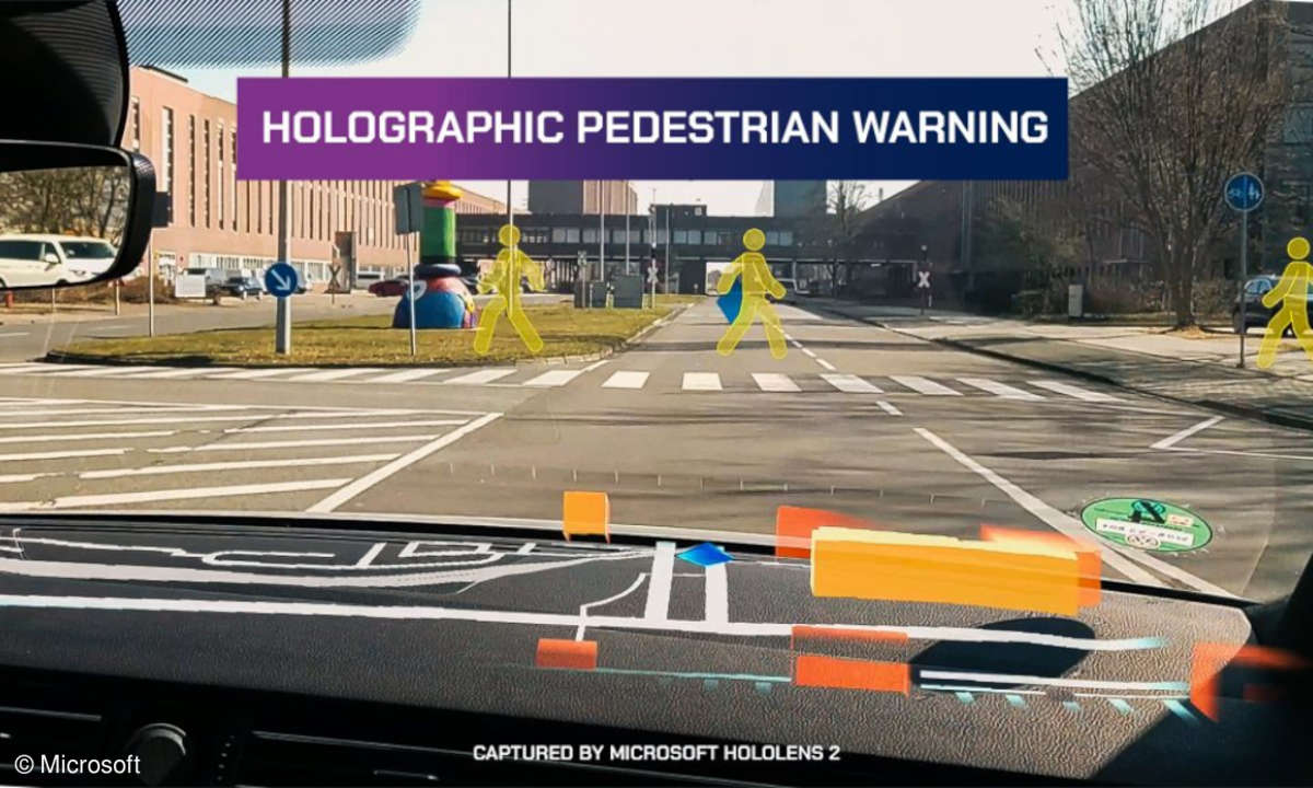 Overlay der HoloLens2 im Auto